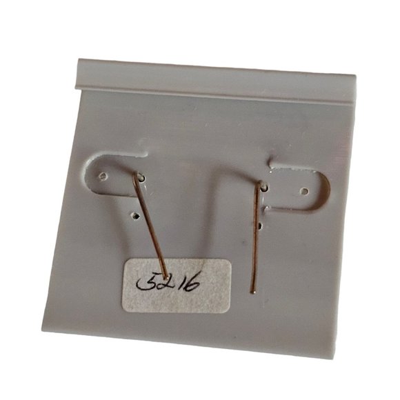 Vintage ALLISON REED Drop Dangle Fish Hook Pink Silver Tone  PIERCED EAR… - Picture 8 of 9